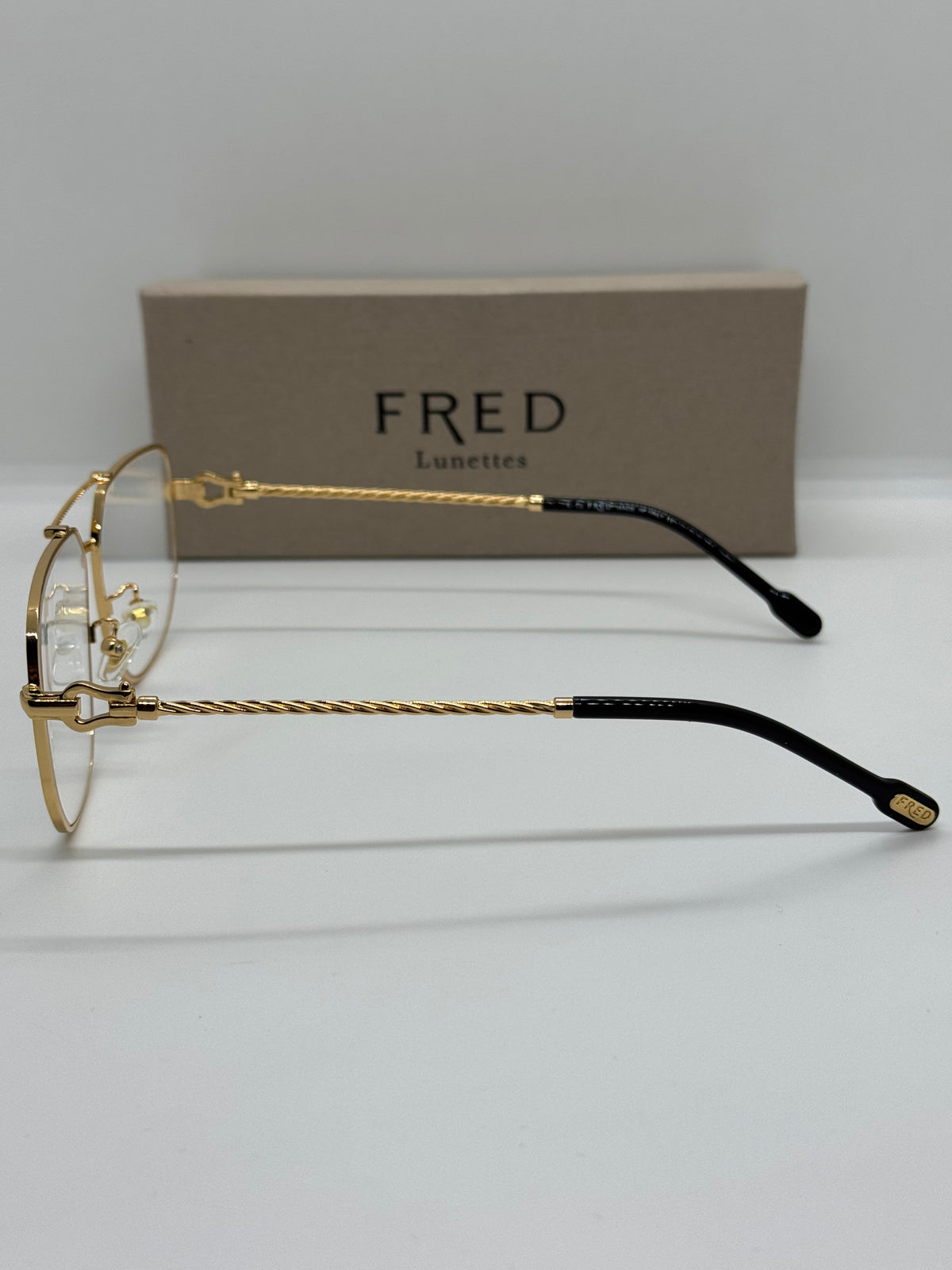 Fred Lunettes Force 10 Gold Frame