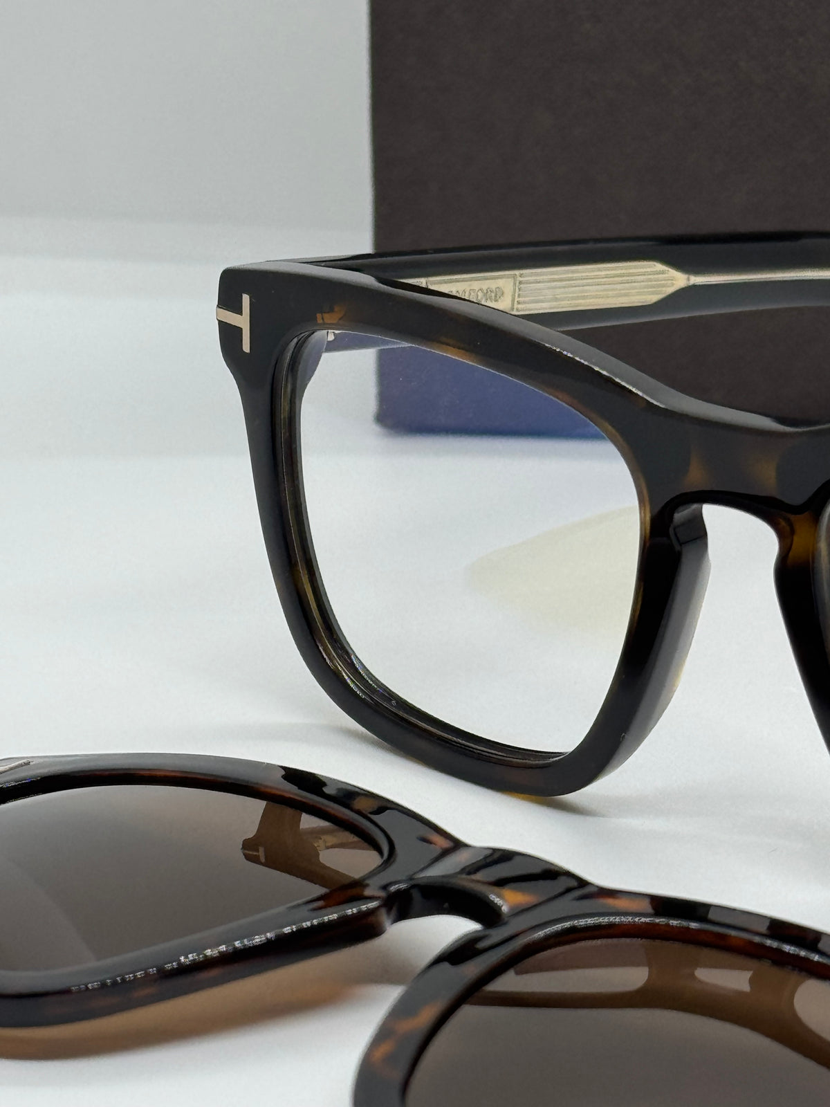 Tom Ford TF6070-B Icon Clip On Brown Tortoise