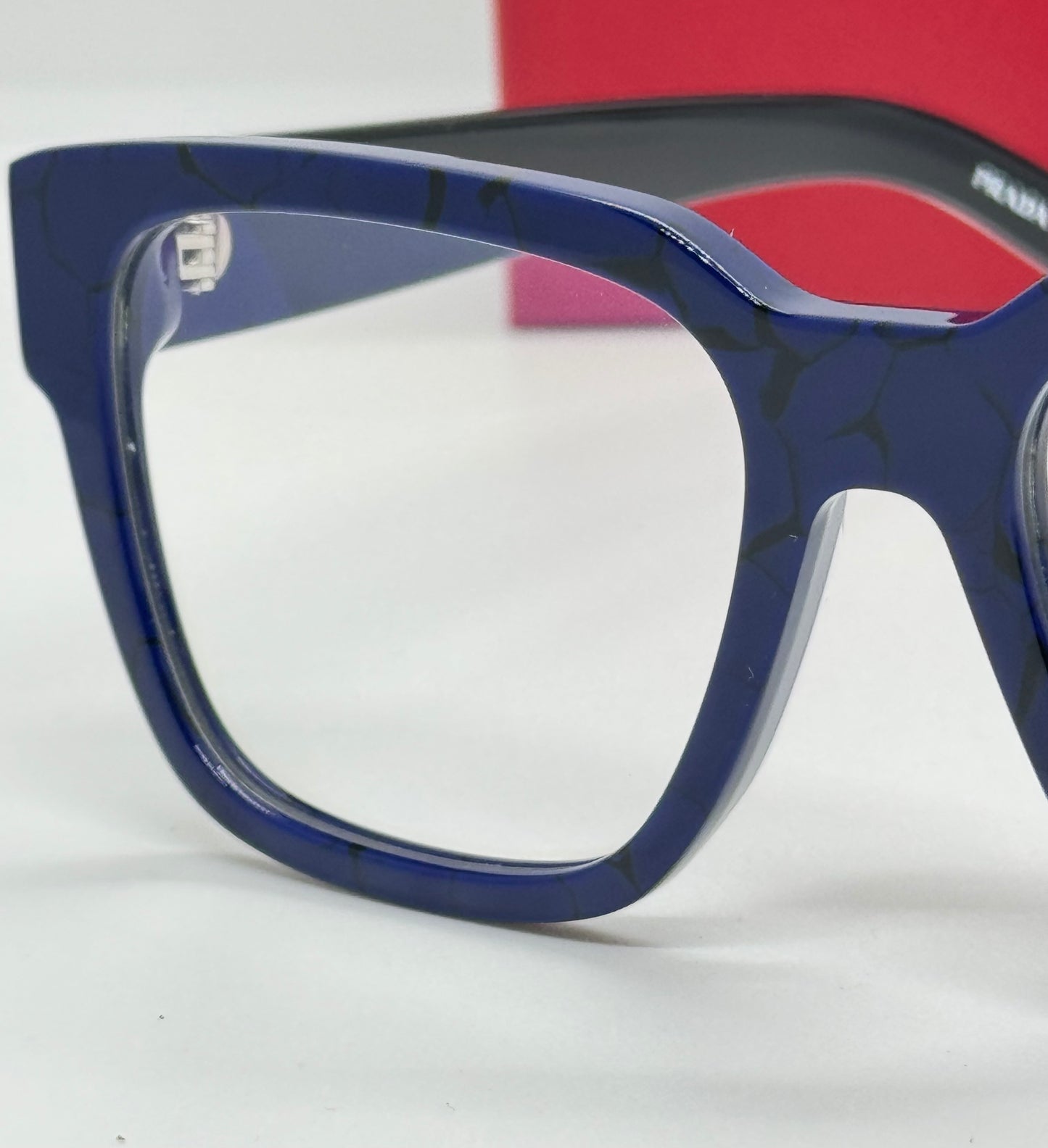 Prada PR 08Z Marble Navy Blue Frame