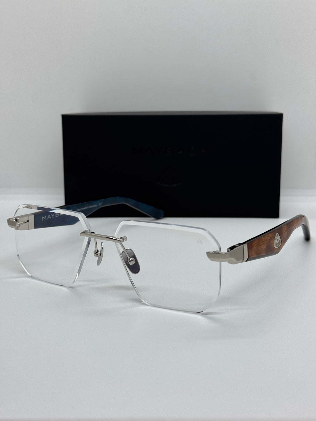 Maybach The Visionist Sun 1 Silver Rimless Frame
