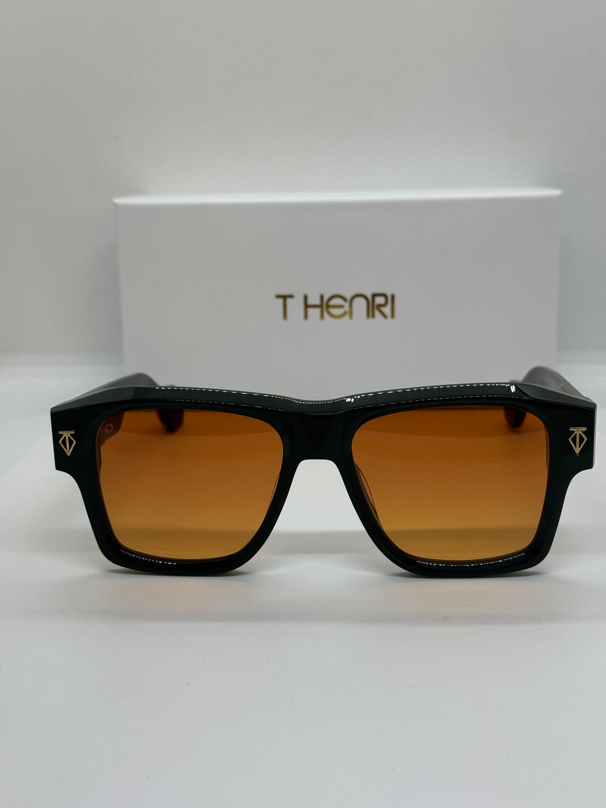 T Henri Estoque Dark Green x Orange