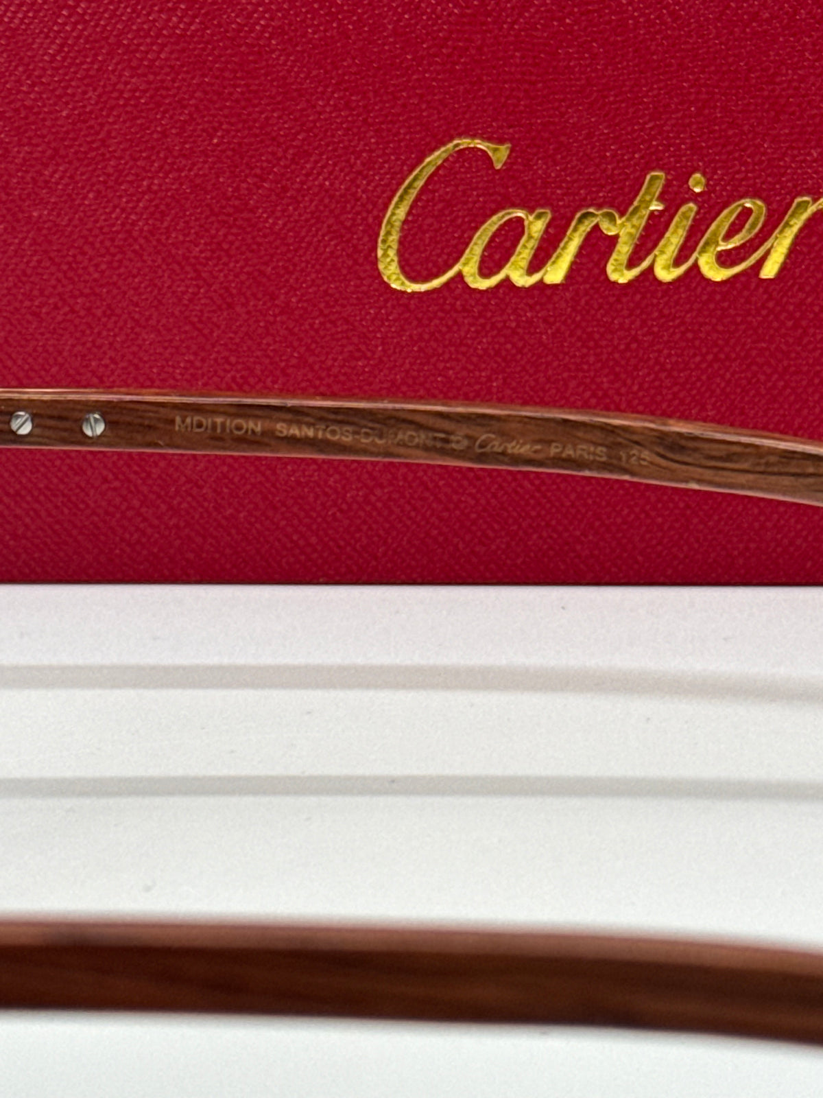 Cartier Premiere CT000585 Brown wood Aviator