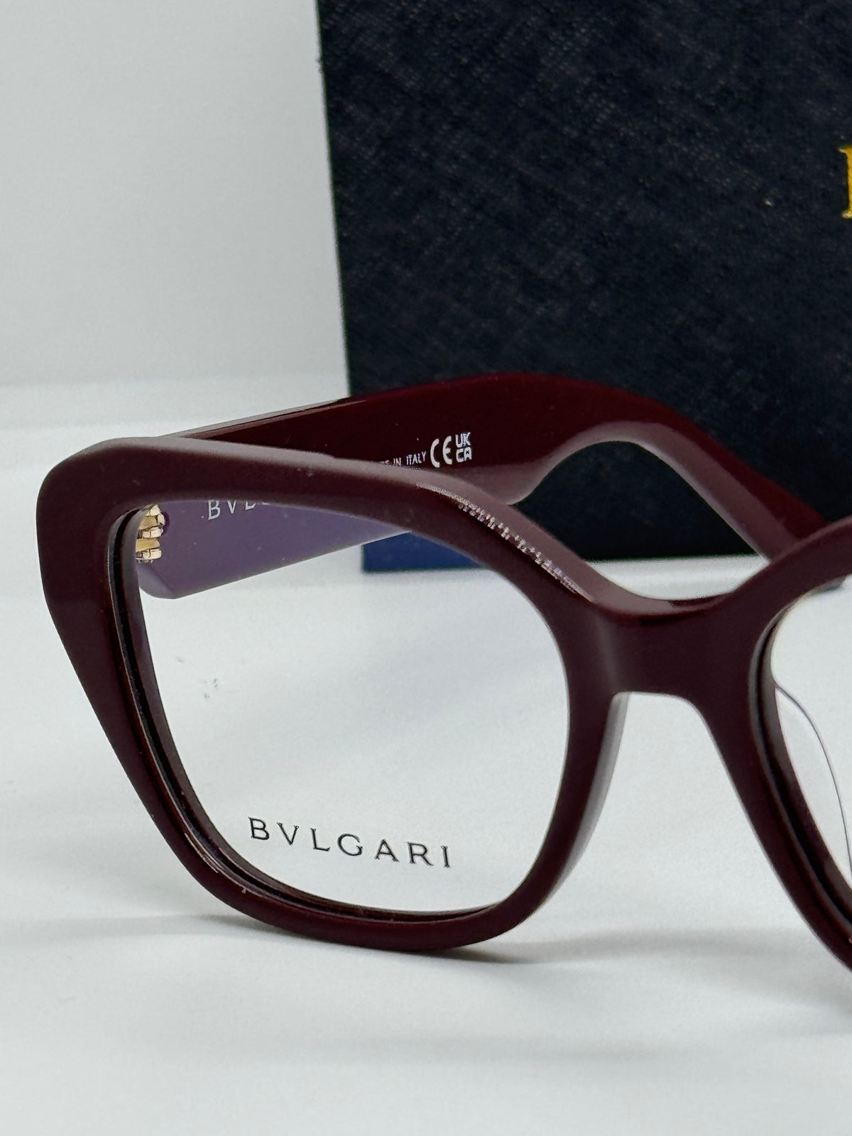 Bvlgari Serpenti BV50021I Cateye Burgundy Frame