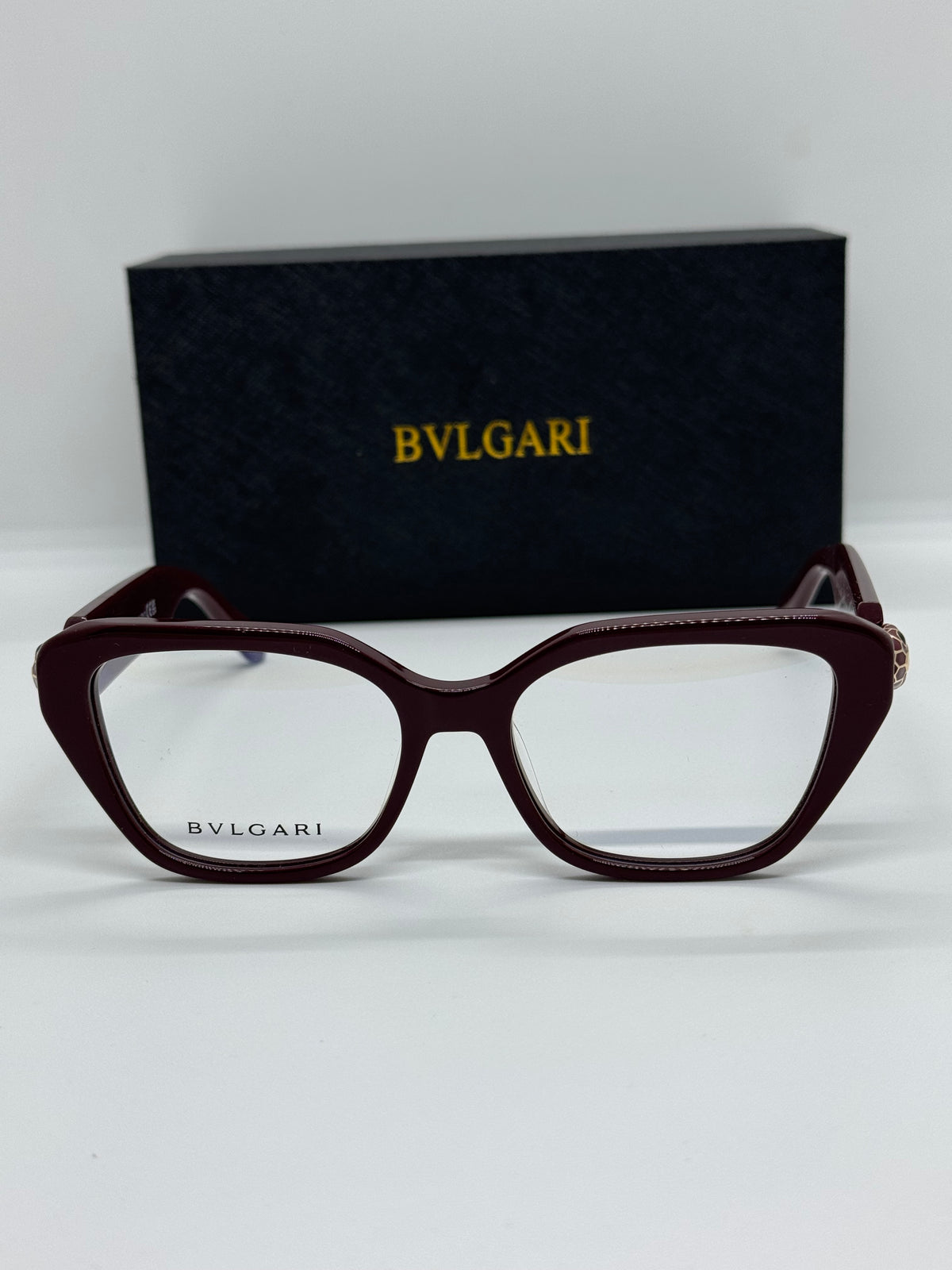 Bvlgari Serpenti BV50021I Cateye Burgundy Frame