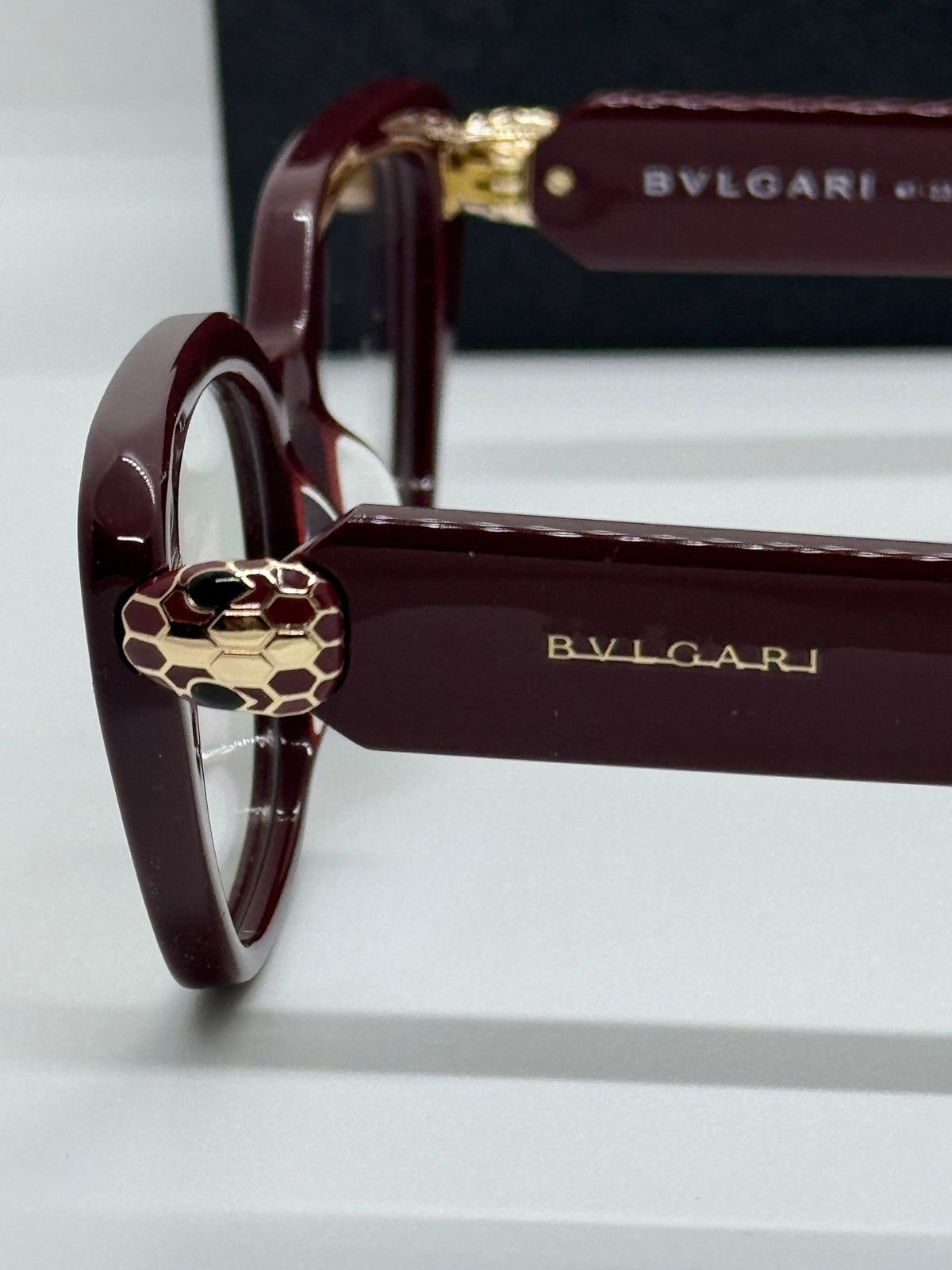 Bvlgari Serpenti BV50021I Cateye Burgundy Frame