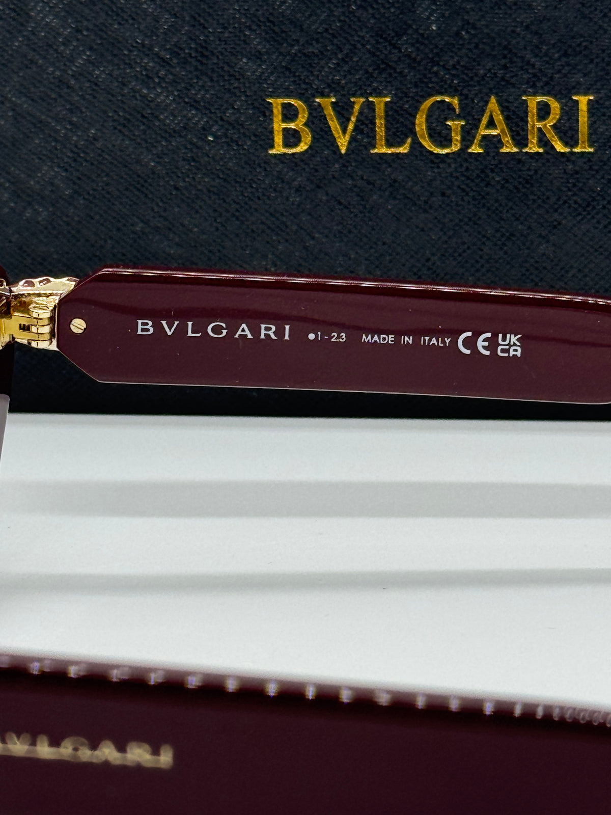 Bvlgari Serpenti BV50021I Cateye Burgundy Frame